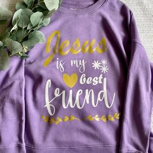 Jesus is my best friend crewneck